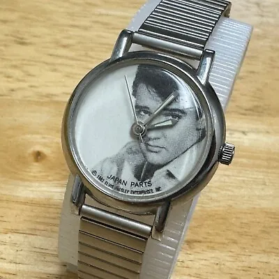 Vintage Elvis Presley Hand Wind HBL Watch Women Classic Silver Silver Mechanical • $34.19