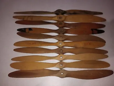 10pc Vintage Top Flite O&R+ Wood 14  15  16  Model R/C Airplane Propeller Lot • $28.99