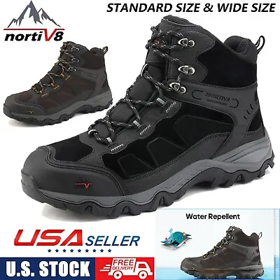 NORTIV 8 Men's Waterproof Hiking Boots Non-slip Trekking Mountaineering Shoes • $50.99