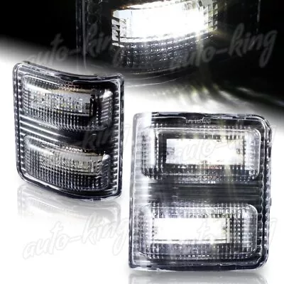 Fit Ford F250 F350 Superduty Side Mirror White Led Clear Lens Turn Signal Lights • $19.24