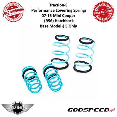 Godspeed Traction-S Performance Lowering Springs For 2007-2013 Mini Cooper (R56) • $162