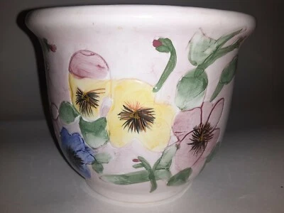 $19.95 • Buy Vintage Ceramic Garden Pot House Plant Pot 5 1/2   Hand Painted