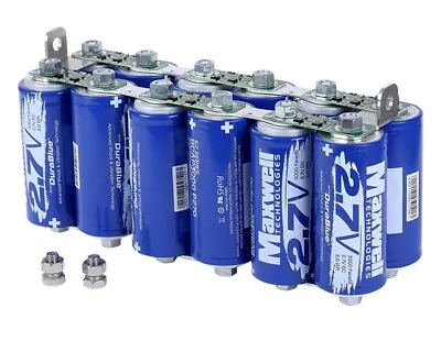 Maxwell Durablue 16V 1000F Super Audio Capacitor Battery 12pcs 2.7V 3000Farads • $490