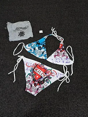 Y2K Swimwear Ed Hardy Christian Audigier Brand New With Tags Bikini Set • $118.23