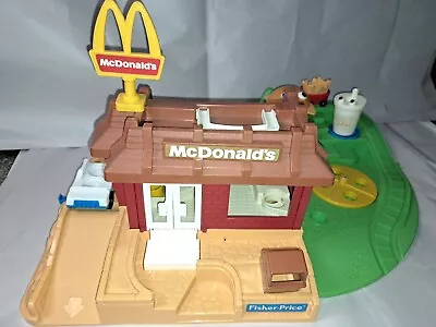 Vintage Fisher Price Little People McDonalds Play Set Near-Complete GREAT SHAPE • $290