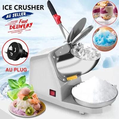 Electric Ice Crusher Shaver Machine Commercial Snow Cone Maker 380W 2200R/min • $60.99