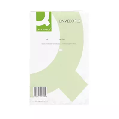 500 Q-Connect C5 Envelopes 100gsm NoWindow Peel And Seal White Free 24h Delivery • £24.49