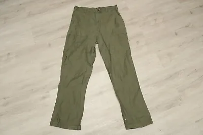 1960's U.S. Army Vietnam Era Cotton Sateen OG 107 Type 1 Trousers Pants 36 X 31 • $79