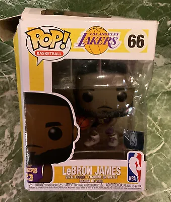 🌍 Funko POP NBA: Lakers - Lebron James #66 (Purple Uniform)Destroyed Box ‼️ • $10.99