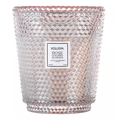 Voluspa Rose Colored Glasses Luxury Large 5-wick Hearth Scented Candle 114oz New • $189.90