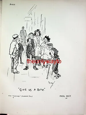 £15.97 • Buy Give Us A Bite (Guttersnipes), Phil May, Book Illustration (Print), 1901