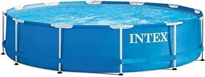 Intex 12ft X 30in Metal Frame Outdoor Swimming Pool With Filter Pump (For Parts) • £89.99