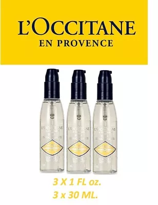 3 PC L'Occitane En Provence IMMORTELLE Cleansing Oil Make Up Remover 3X1 Oz NIB • $29.50