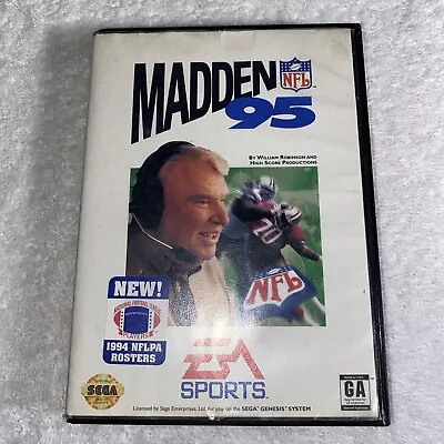 Madden NFL 95 (Sega Genesis 1994) Box And Game Tested And Authentic • $8.99