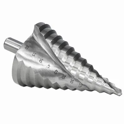 6-60mm HSS Spiral Step Cone Drill Bit 12 Steps Hole Cutter For Wood Metal Plate • £17.99