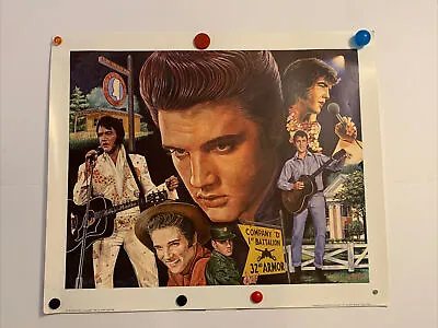 Elvis Presley Poster Vintage 1983 24”x20” • $29.99