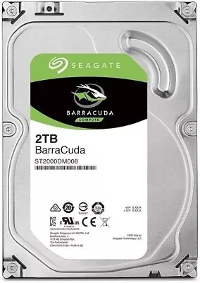 Seagate Barracuda 2TB 7200 RPM SATA Hard Drive HDD ST2000DM008 Used • $54.99