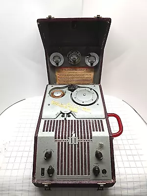 Vintage Webster-Chicago Model 80 Portable Wire Recorder Parts Or Repair • $90