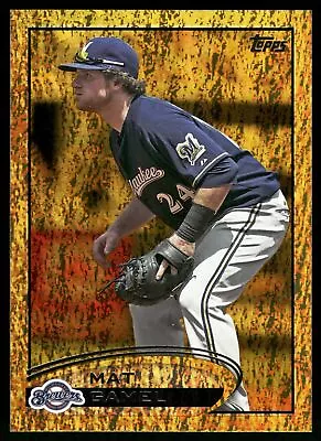 Mat Gamel Milwaukee Brewers 2012  Topps #472 Gold Sparkle • $2.49