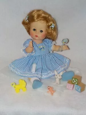 Vintage 8  Baby Ginnette Baby Doll W/Light Brown Hair W/Toys • $49.99