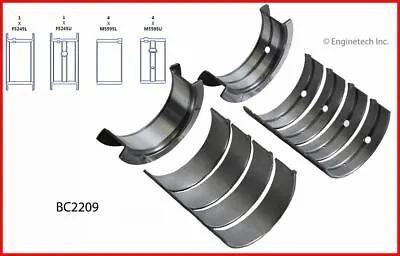 Main Bearing Set- For Nissan 2.4L Ka24E/Ka24De Std Flng All-Bc1209 - Size = .50 • $39.97