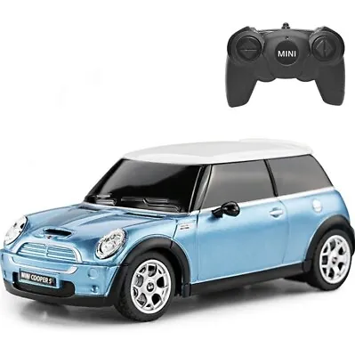 RaStar 1:24 RC Cars Toy Mini Cooper S Remote Control Car Blue • $47.85