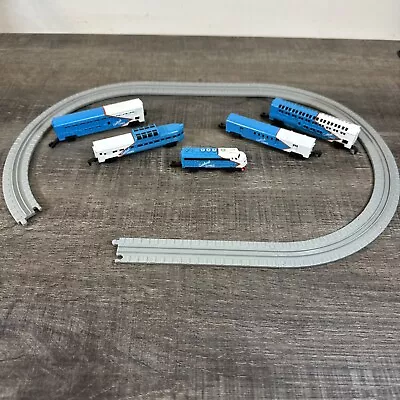 Vtg 1989 Micro Machines American Passenger Toy Train Galoob Lines W/9 Tracks • $34.99