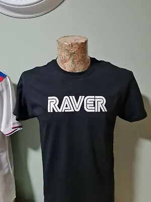 £11.99 • Buy Raver Tee T Shirt Retro Music Dance House Rave Techno Hardcore 90s Old Skool