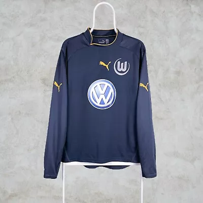£28 • Buy Vintage Wolfsburg 2003-04 Football Shirt Long Sleeve Away Mens Medium