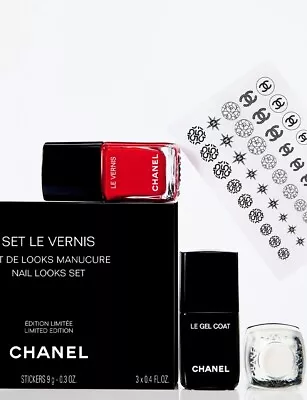 * Limited Edition * CHANEL SET LE VERNIS Nail Looks Set Sticker 2023 158507 • $149.99