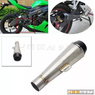 Motorcycle Exhaust Muffler Pipe Silencer Slip On 51mm Univers For Dirt Bike ATV • $59.99