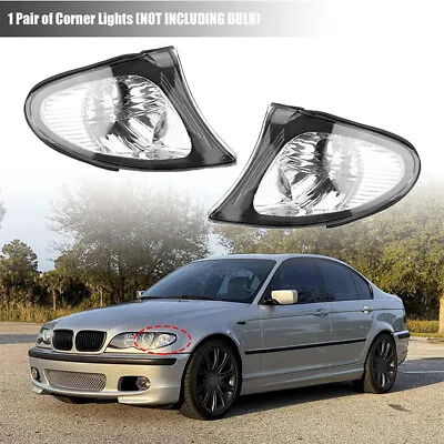 Turn Signal Lights Corner Light Pair For BMW E46 3-SERIES Sedan 2002-2005 • $34.99