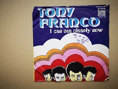 Tony Franco   I Can See Clearly Now   English Psych Garage Malaysia 70's Single • $85