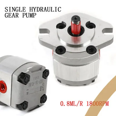 Mini Hydraulic Gear Pump High Pressure Gear Pumps 0.8ml/r Aluminum Alloy 21MPa • $49