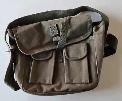 Rothco Olive Drab 2 Pocket Canvas Military Ammo Carry Shoulder Bag • $12