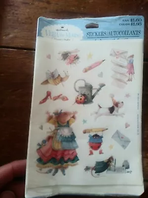 NEW NOS Vintage VTG Hallmark Marjolein Bastin Vera The Mouse Stickers Mice • $22.07