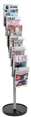 Alba Floor-Standing 7-Pocket Literature/Magazine Display DDFIL7S • £96.82