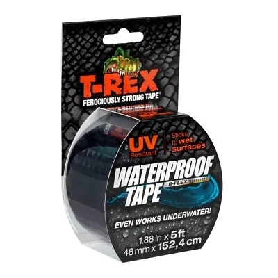 T Rex Duct Gaffer Tape Premium UV Heavy Duty Waterproof Cloth Gaffa Duck Black • £14.99