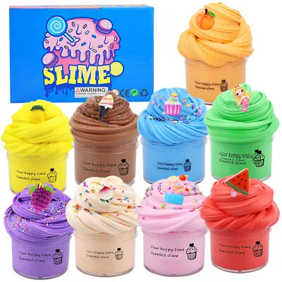 $30.41 • Buy 9x Fairy Floss Cloud Slime Reduced Pressure Soft Mud Stress Relief Kids Clay Toy