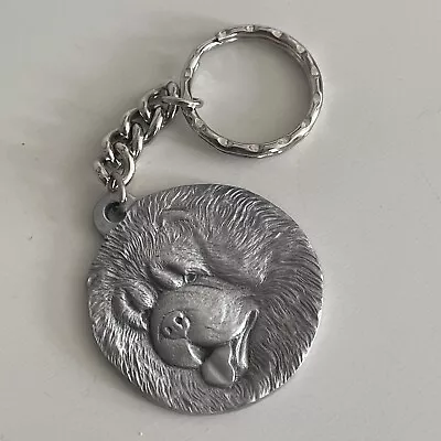 1983 Rawcliffe Pewter I Love My Chow Chow Puppy Dog Keychain Key Ring Vintage • $8.99