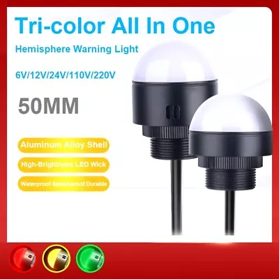 LED MINI Hemisphere Signal Light Machine Tool Light All-In-One Tri-color Light6V • $18.60