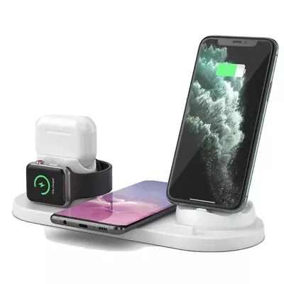 Phone Popular Multi Functional 6 In 1 3 In One For Samsung/iphone Charger WHITE • $18.99