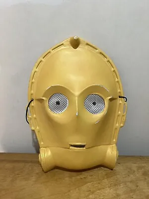 Star Wars C-3PO Rubies Costume Company Plastic Halloween Mask Lucasfilm • $29.80