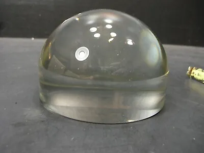 ACRYLIC  1/2 BALL / DOME  5X MAGNIFIER / PAPERWEIGHT 3 3/4 D • $19.99