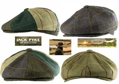 £13.90 • Buy MENS BAKER BOY TWEED FLAT CAP Jack Pyke Wool Blend Shooting Hunting Country Hat 