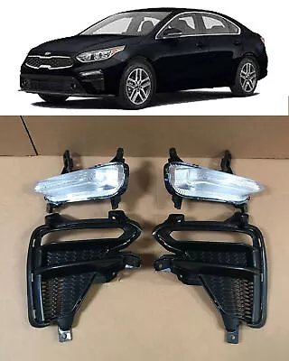 Daytime Running Lamps Fog Signal Lights Cover Bezels For 2019 2020 Kia Forte Set • $68.99