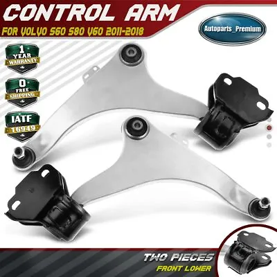 2x Front Lower Control Arm With Ball Joint Assembly For Volvo S60 11-18 S80 V60 • $153.99