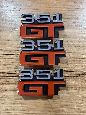 Ford Xa Gt Guard Rear Coupe Panel Gt 351 Badge Set Of 3 • $79.99