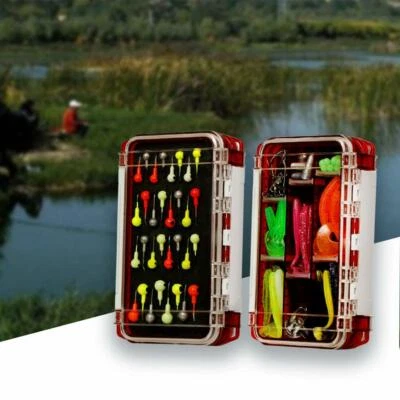 $31.58 • Buy 90PCS Fishing Accessories Set Tackle Box Lures Gear Freshwater Saltwater