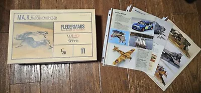 Ma.K. Nitto ZbV 3000 Vintage 1/20 #11 Fledermaus P.K.40/J40S Maschinen Krieger  • $112